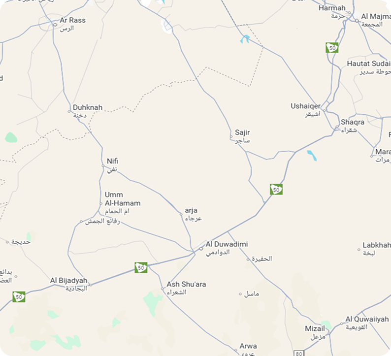 Map of Saudi Arabia